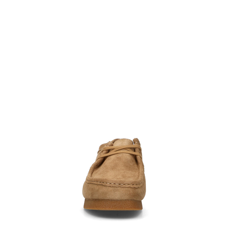 CLARKS EVO WALLABEE EVO Mocassino uomo beige in suede