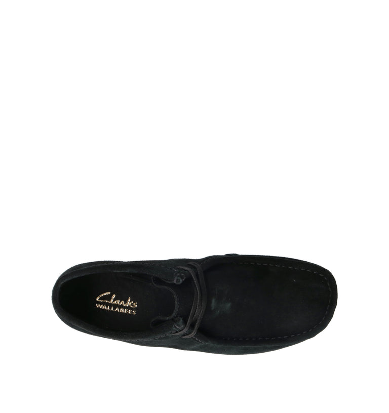 CLARKS EVO WALLABEE EVO BOOT Polacco uomo nero in suede