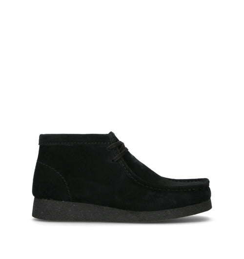 CLARKS EVO WALLABEE EVO BOOT Polacco uomo nero in suede