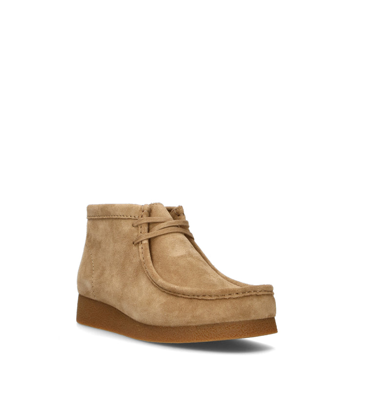CLARKS EVO WALLABEE EVO BOOT Polacco uomo beige