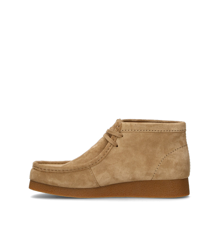 CLARKS EVO WALLABEE EVO BOOT Polacco uomo beige