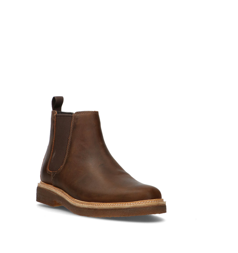 CALRKS CORE Beatles uomo marrone in pelle