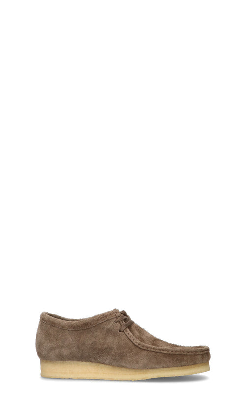CLARKS ORIGINALS Stringata uomo grigia in suede