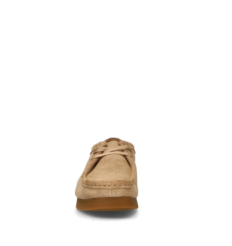 CLARKS ECO WALLABEE EVO Mocassino donna beige in suede
