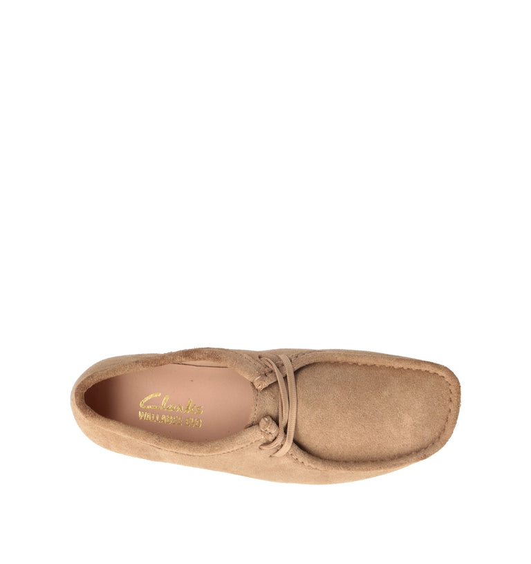 CLARKS ECO WALLABEE EVO Mocassino donna beige in suede