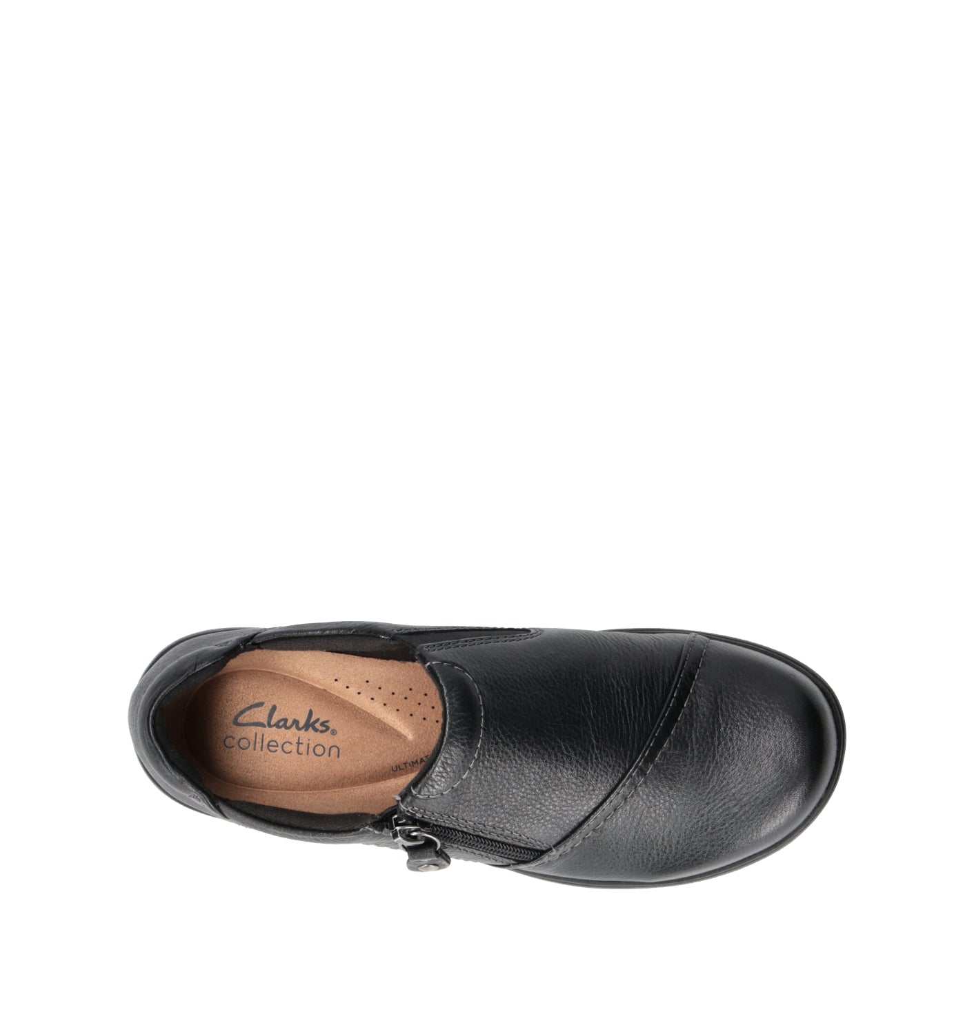 CLARKS ESSENTIALS CARLEIGH RAY Stringata donna nera in pelle