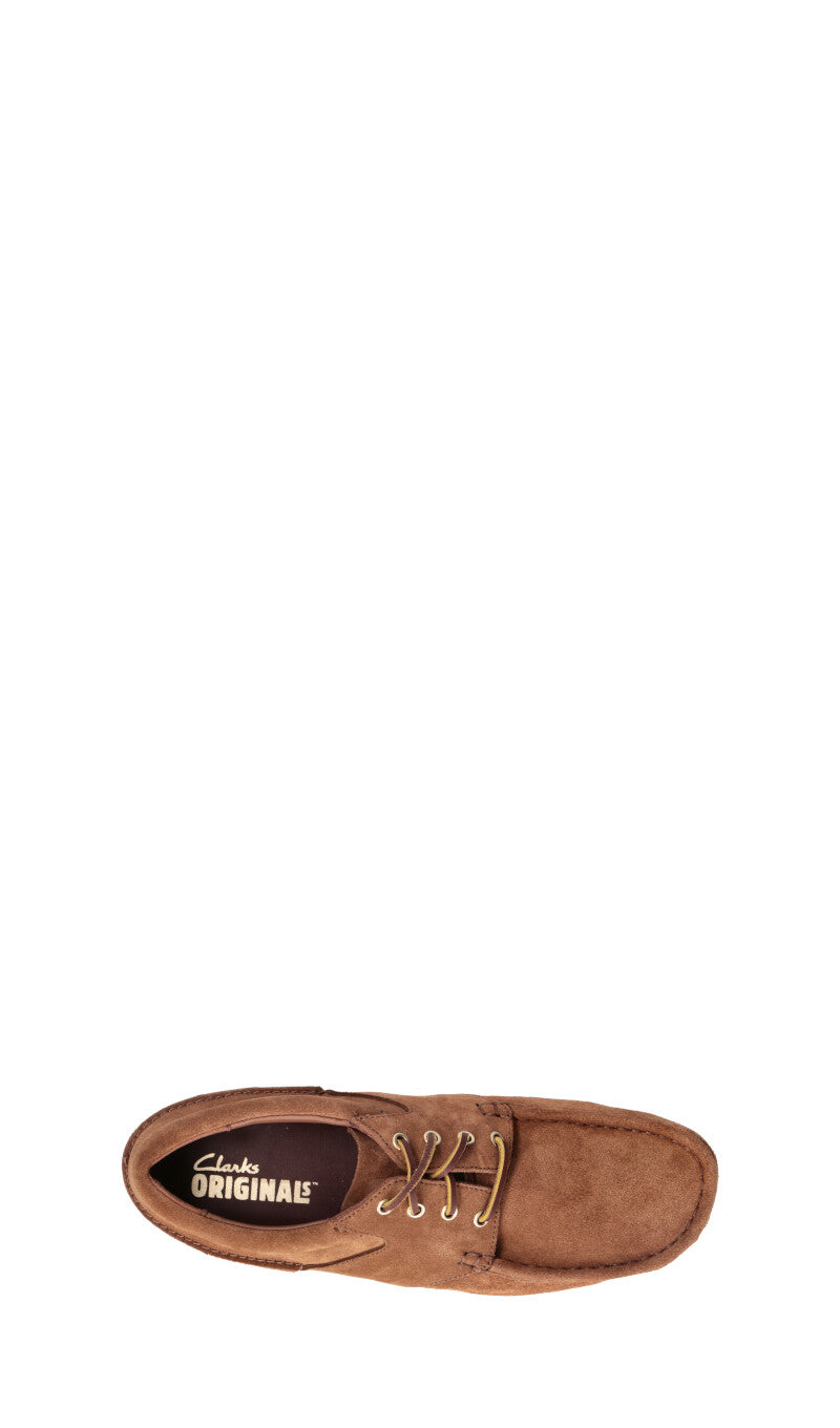 CLARKS ORIGINALS Mocassino uomo marrone in suede