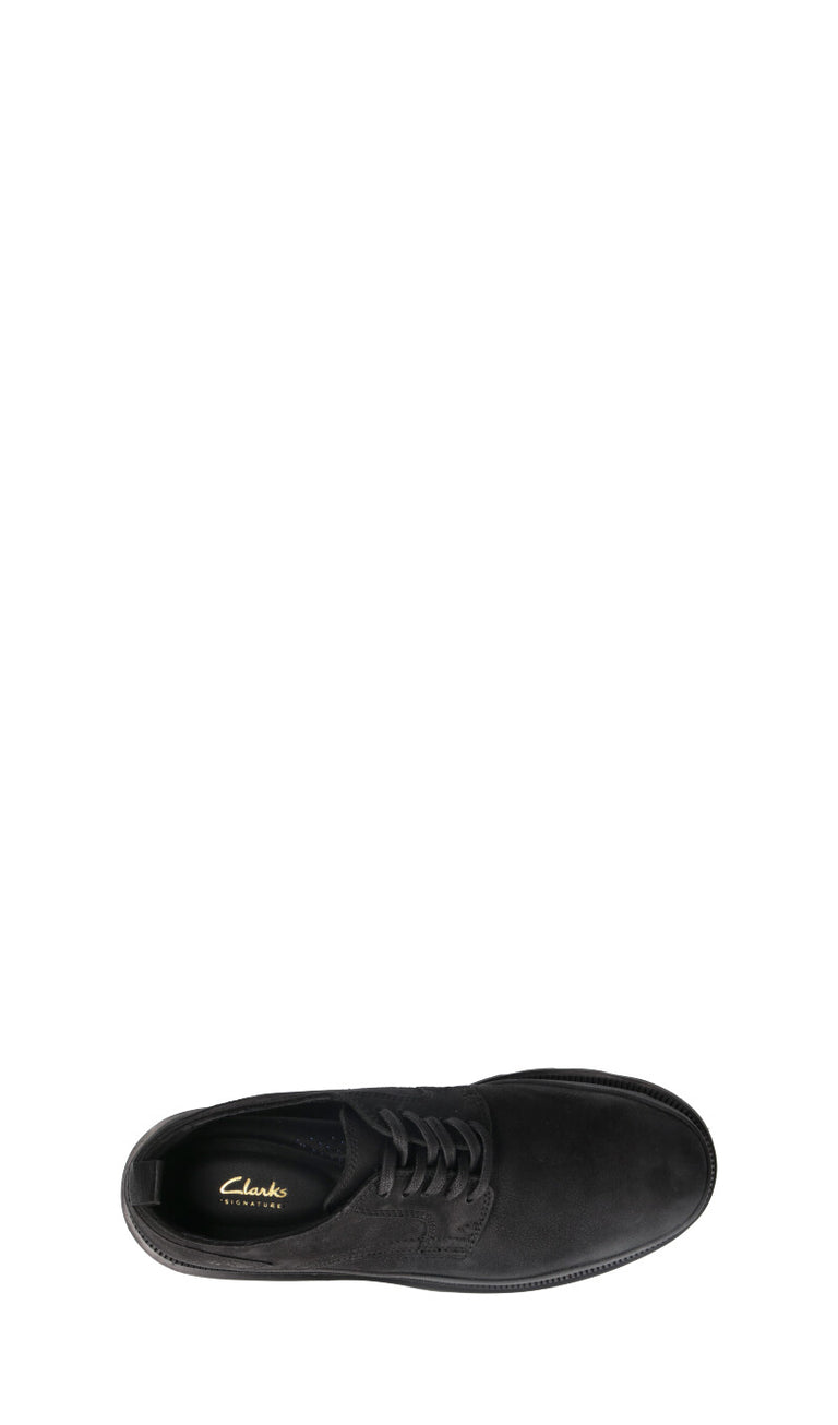 CLARKS CORE Stringata uomo nera in pelle