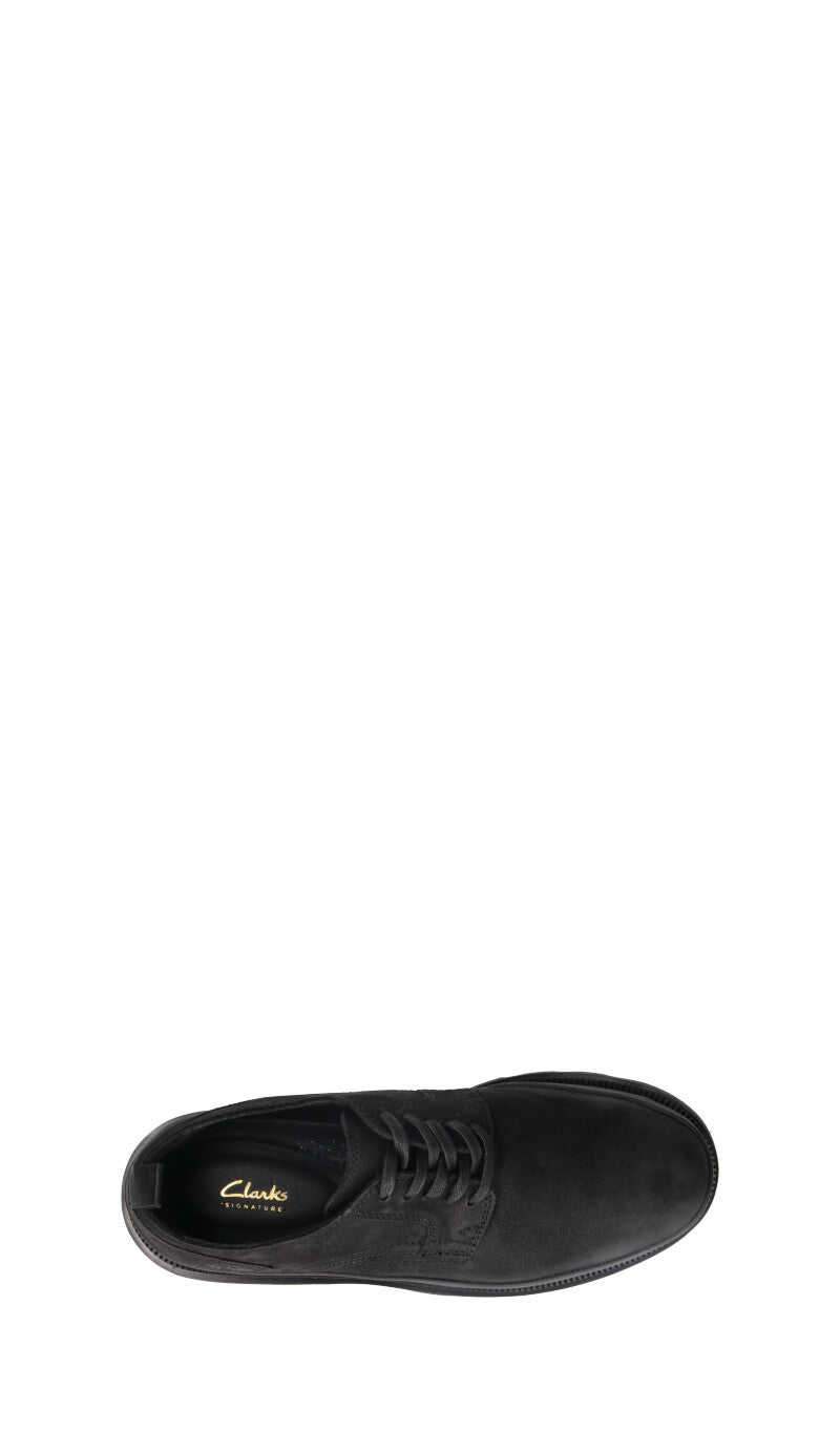 CLARKS CORE Stringata uomo nera in pelle