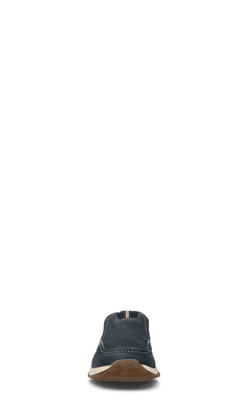 CLARKS ESSENTIALS Mocassino uomo blu in pelle
