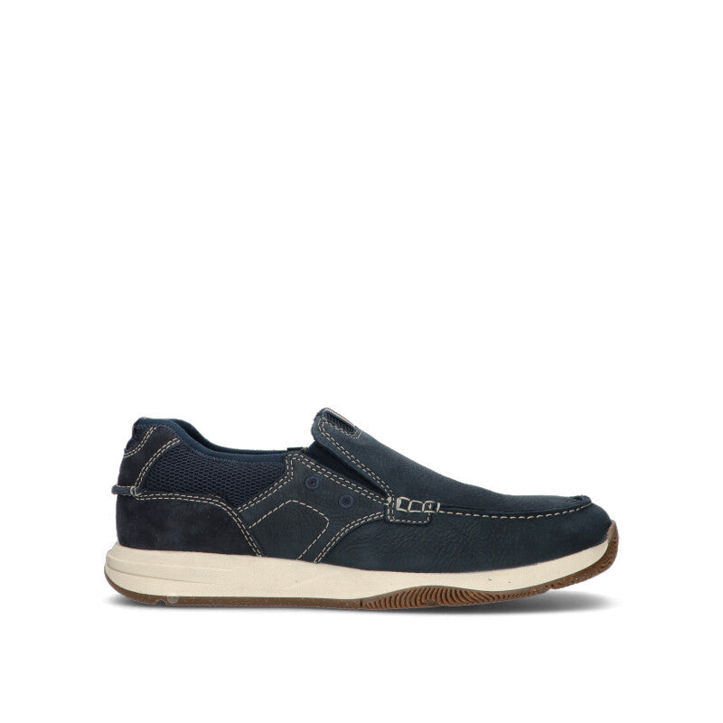 CLARKS ESSENTIALS Mocassino uomo blu in pelle