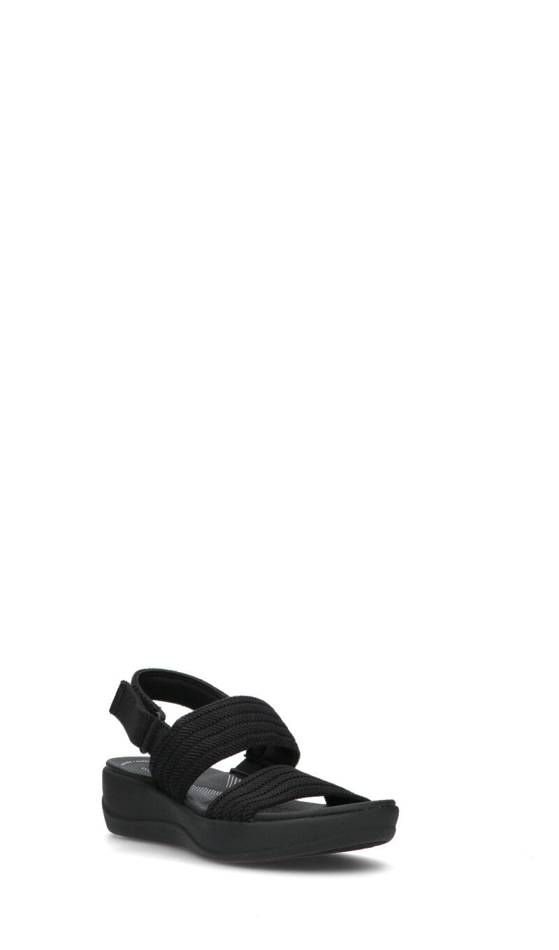 CLARKS ESSENTIALS Sandalo donna nero in pelle