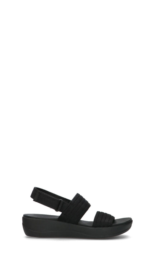 CLARKS ESSENTIALS Sandalo donna nero in pelle