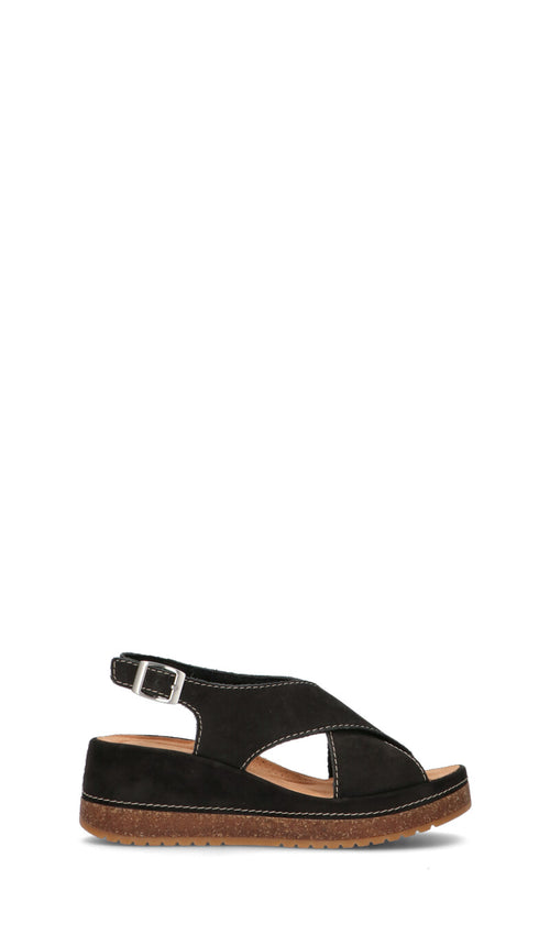 CLARKS CORE Sandalo donna nero in nabuk