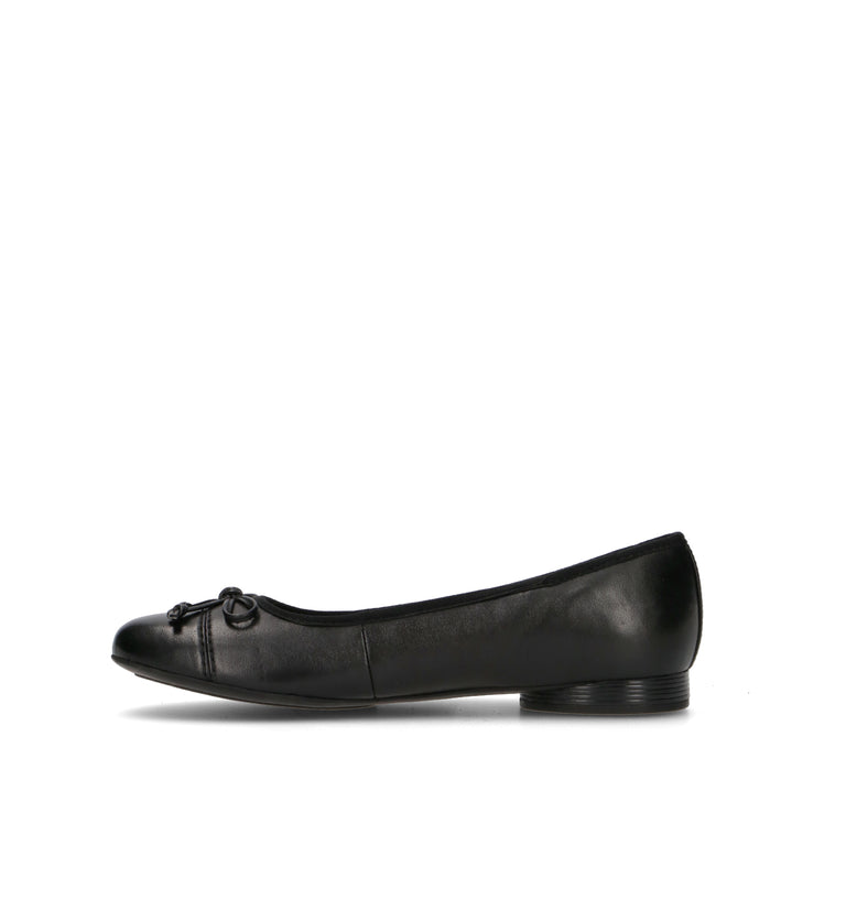 CLARKS ESSENTIALS LORELEIGH RAE Ballerina donna nera in suede