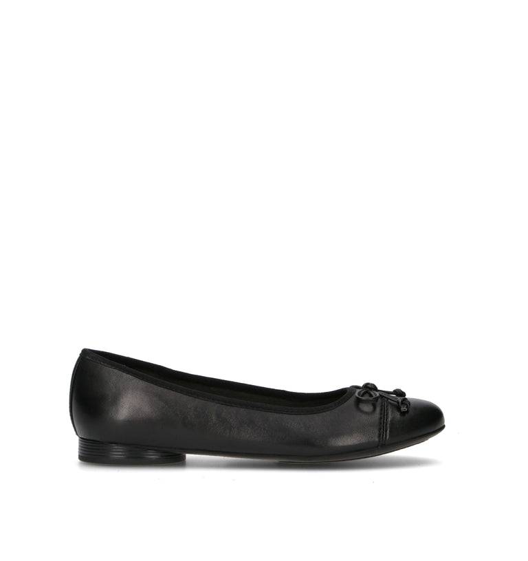 CLARKS ESSENTIALS LORELEIGH RAE Ballerina donna nera in suede