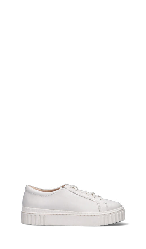 CLARKS CORE Sneaker donna bianca in pelle