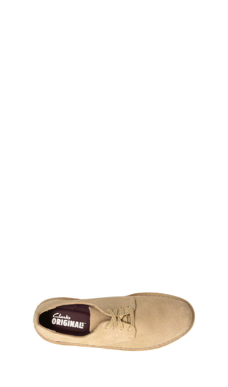 CLARKS ORIGINALS Stringata uomo acero in suede