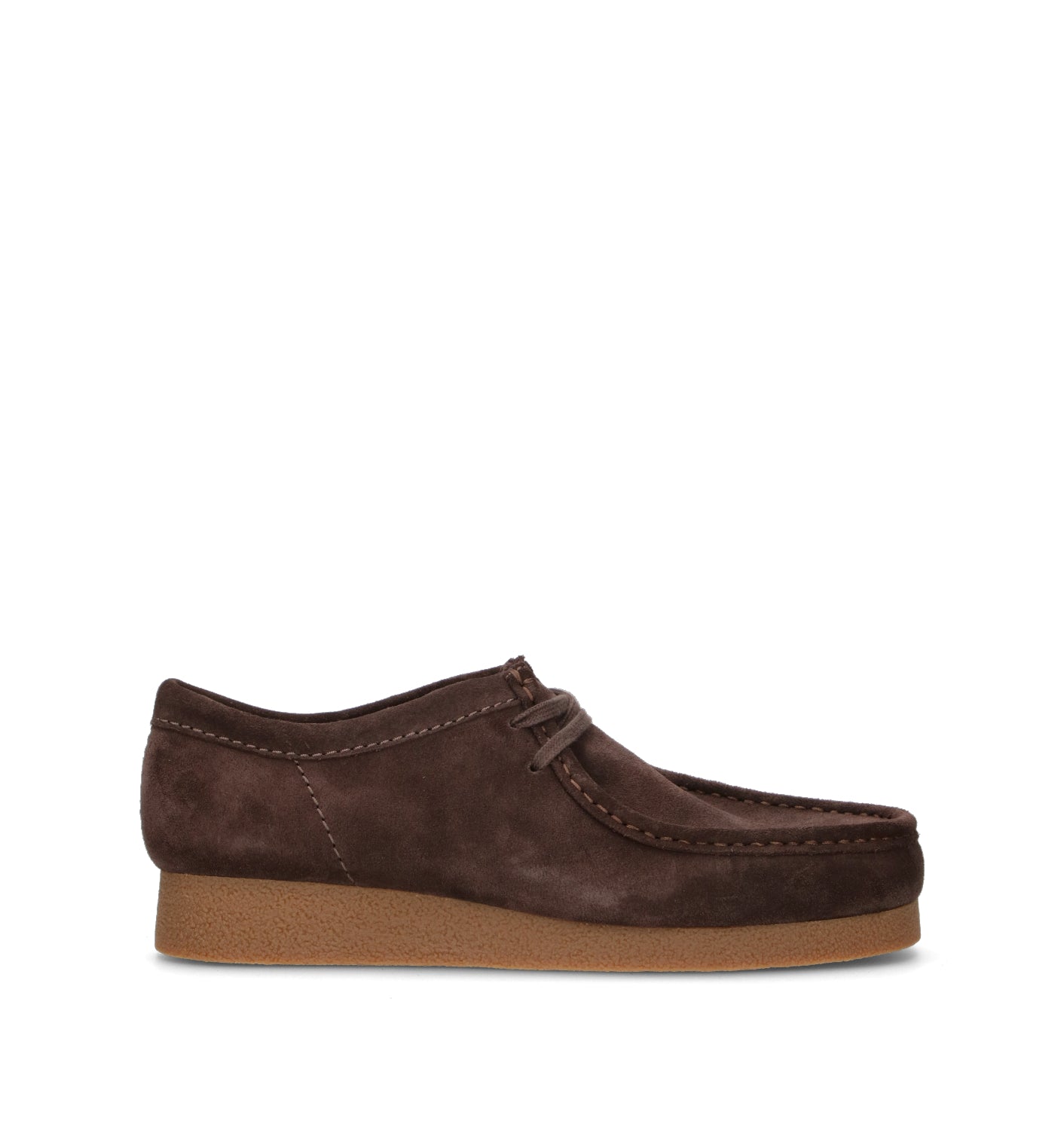 CLARKS EVO WALLABEE EVO Mocassino uomo marrone in suede