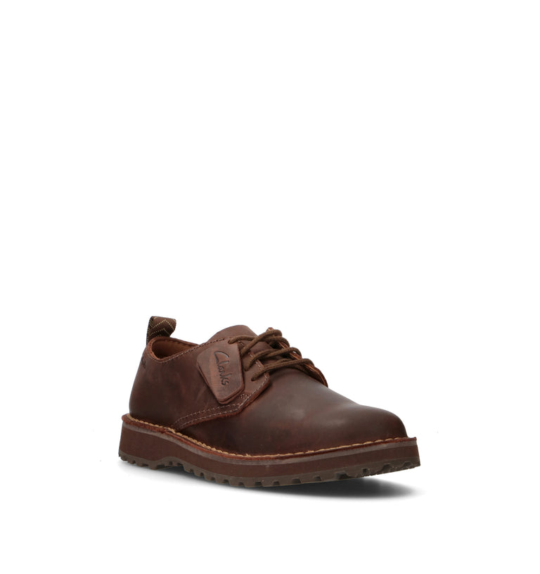 CLARKS CORE SOISBURY LACE Stringata uomo marrone in pelle
