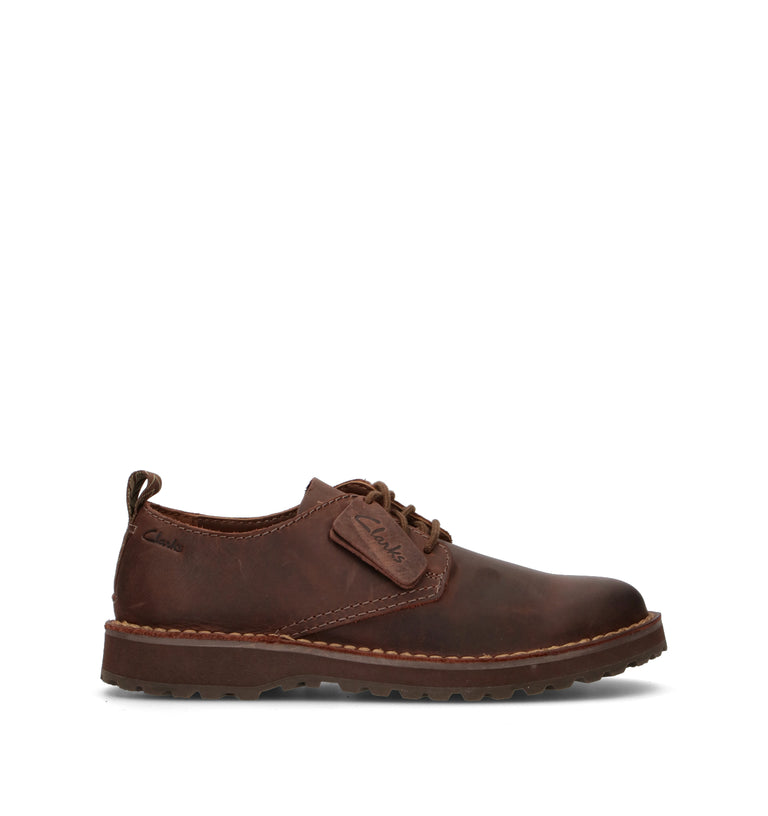 CLARKS CORE SOISBURY LACE Stringata uomo marrone in pelle