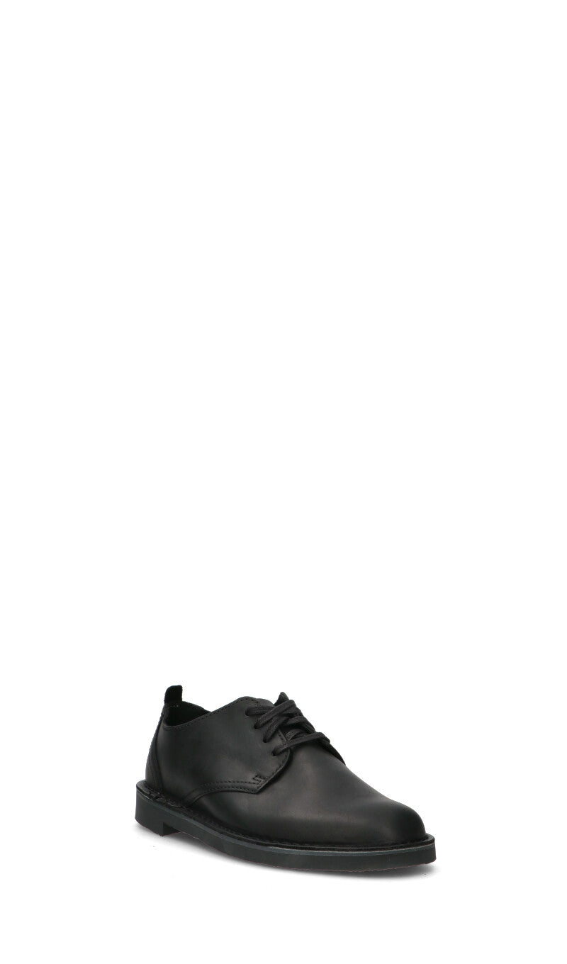 CLARKS ESSENTIALS Stringata uomo nera in pelle