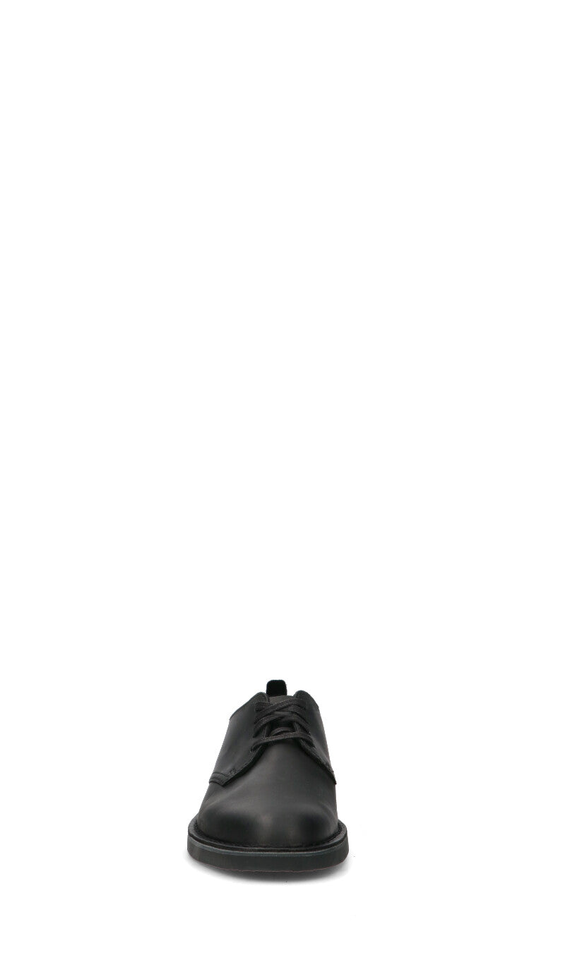 CLARKS ESSENTIALS Stringata uomo nera in pelle