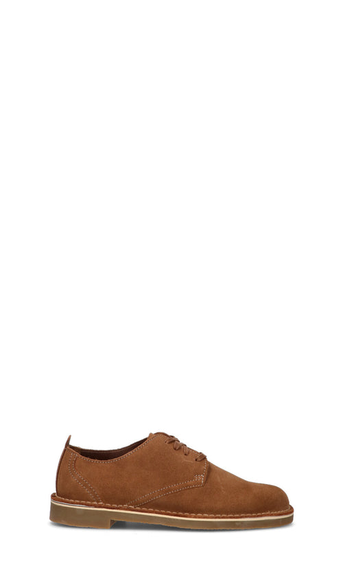 CLARKS ESSENTIALS Stringata uomo cognac in suede