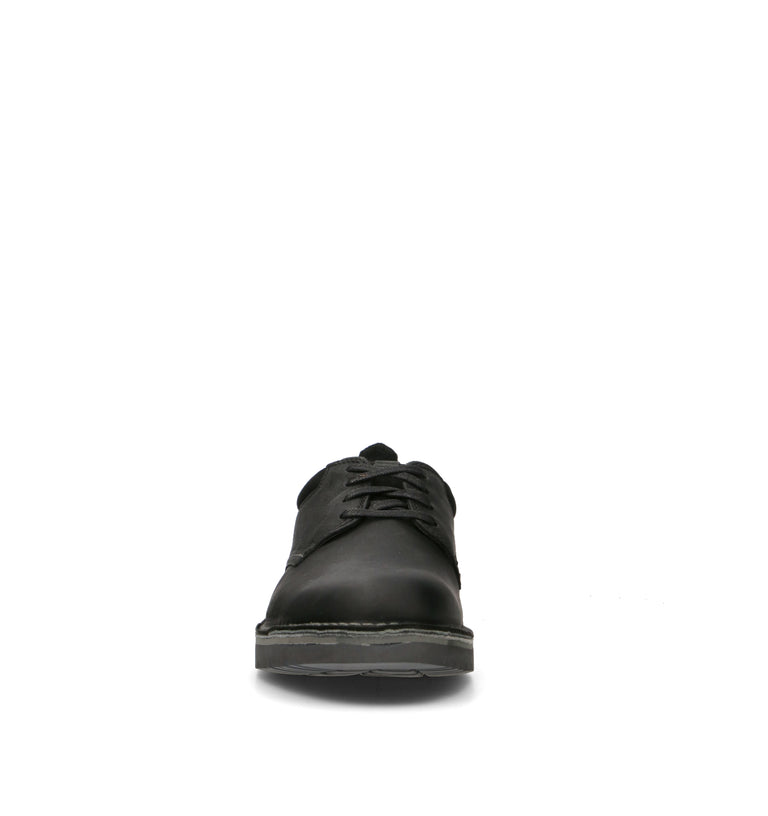 CLARKS ESSENTIALS EASTRIDGE LOW Stringata uomo nera in pelle
