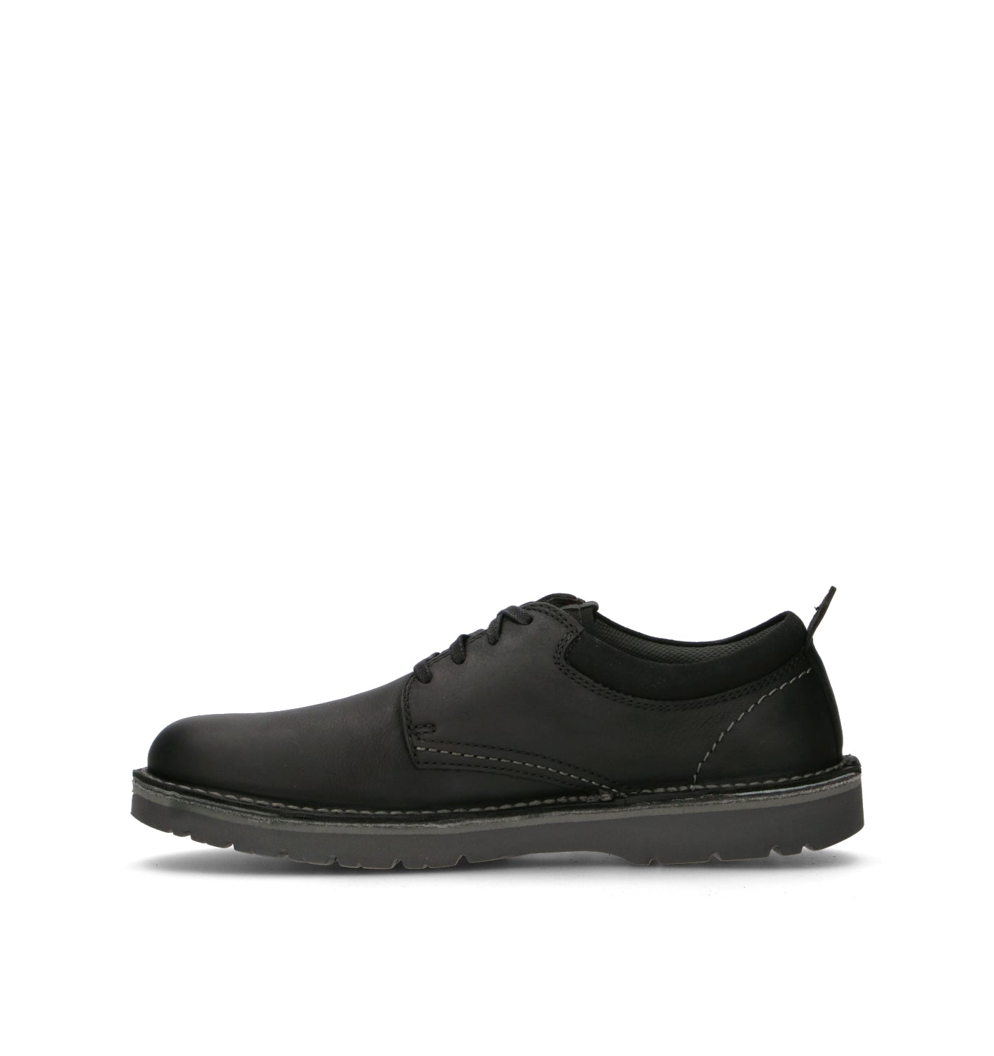 CLARKS ESSENTIALS EASTRIDGE LOW Stringata uomo nera in pelle