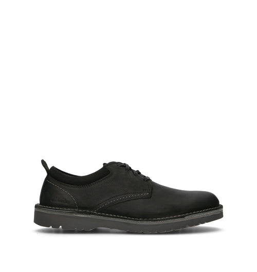 CLARKS ESSENTIALS EASTRIDGE LOW Stringata uomo nera in pelle