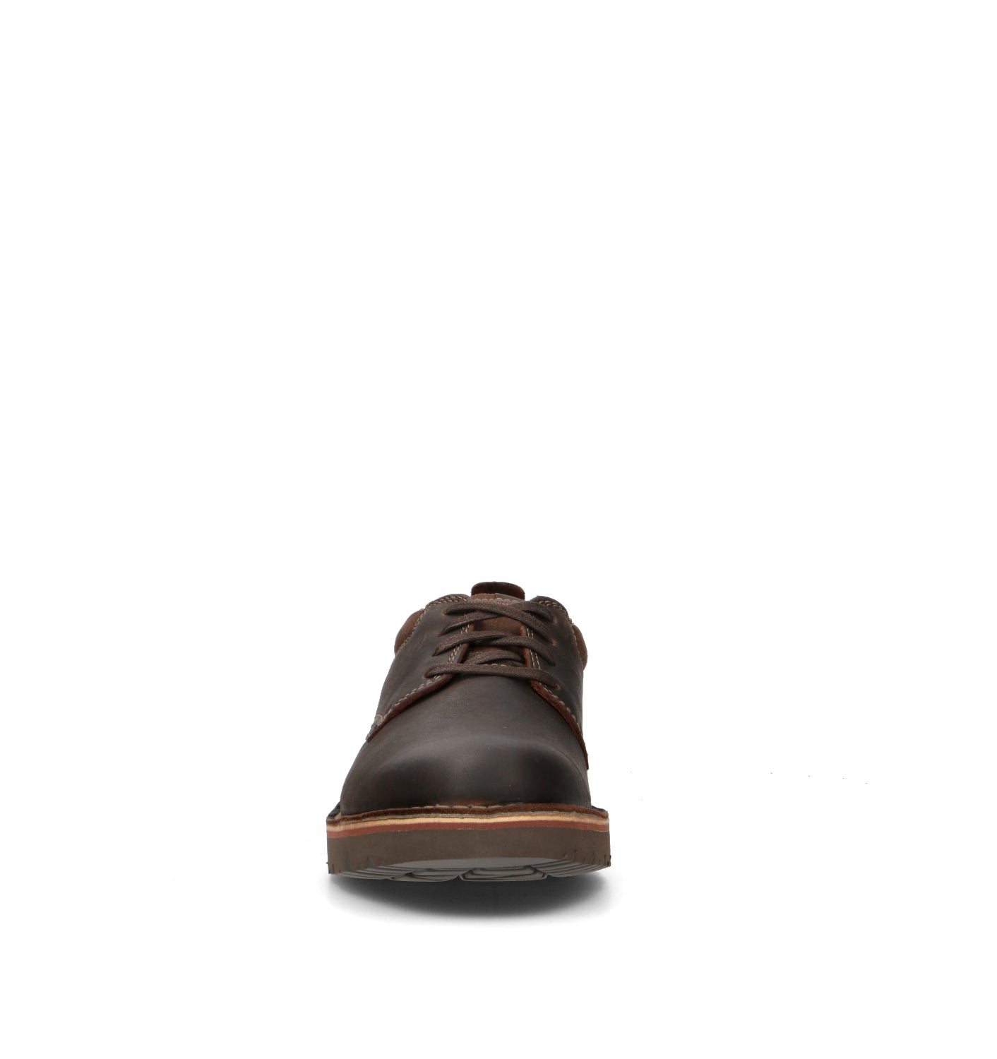 CLARKS ESSENTIALS EASTRIDGE LOW Stringata uomo marrone in pelle