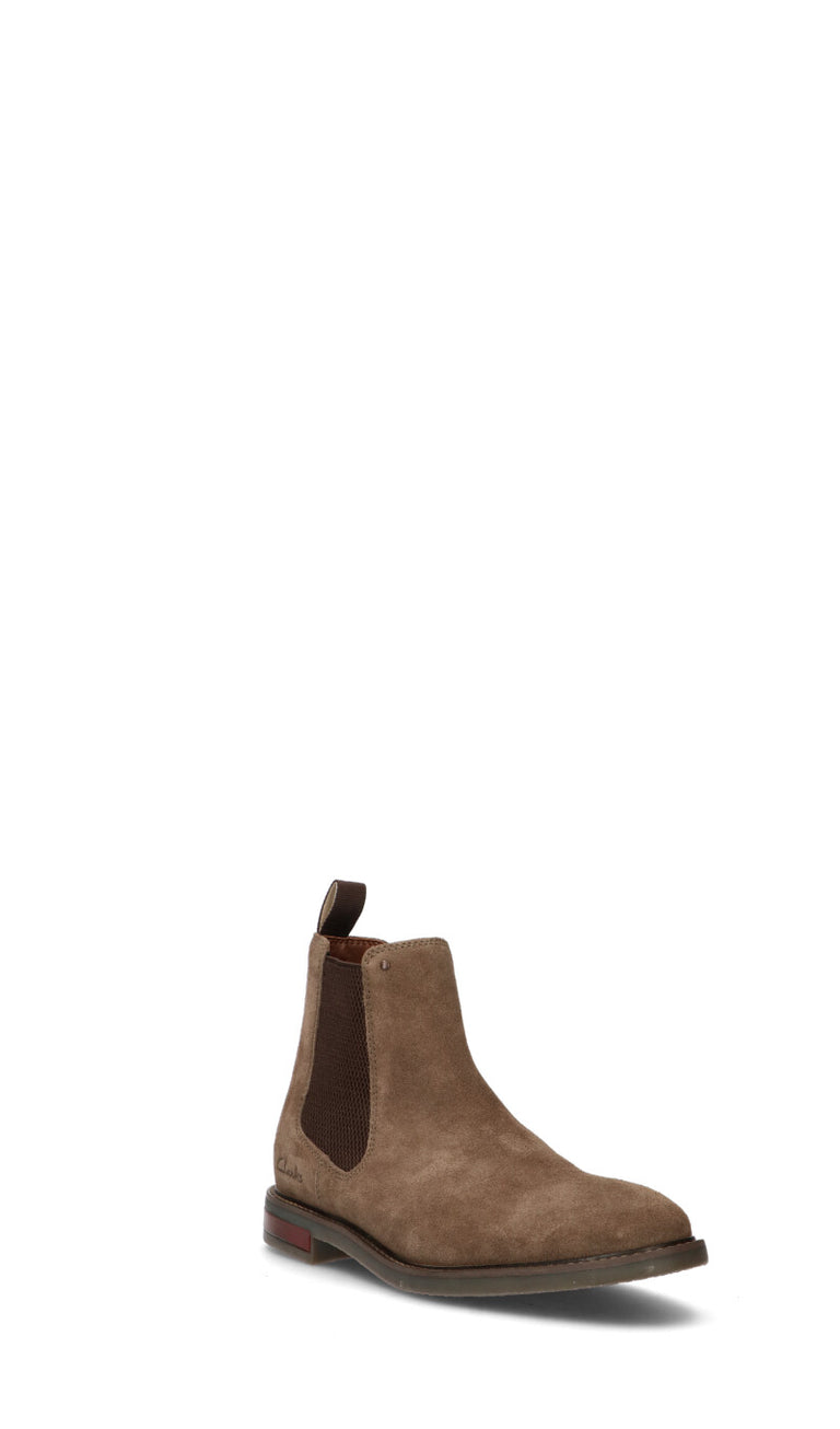 CLARKS ESSENTIALS Beatles uomo stone in suede