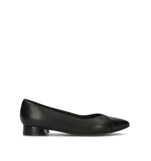 CLARKS ESSENTIALS NATALYN WISH Ballerina donna nera in pelle