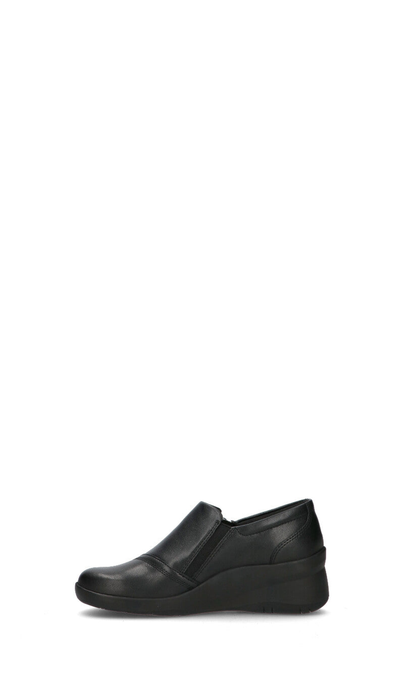 CLARKS ESSENTIALS Scarpa donna comfort nera in pelle