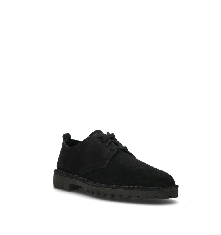 CLARKS ORIGINALS DESERT ROCK LO Stringata uomo nera in suede