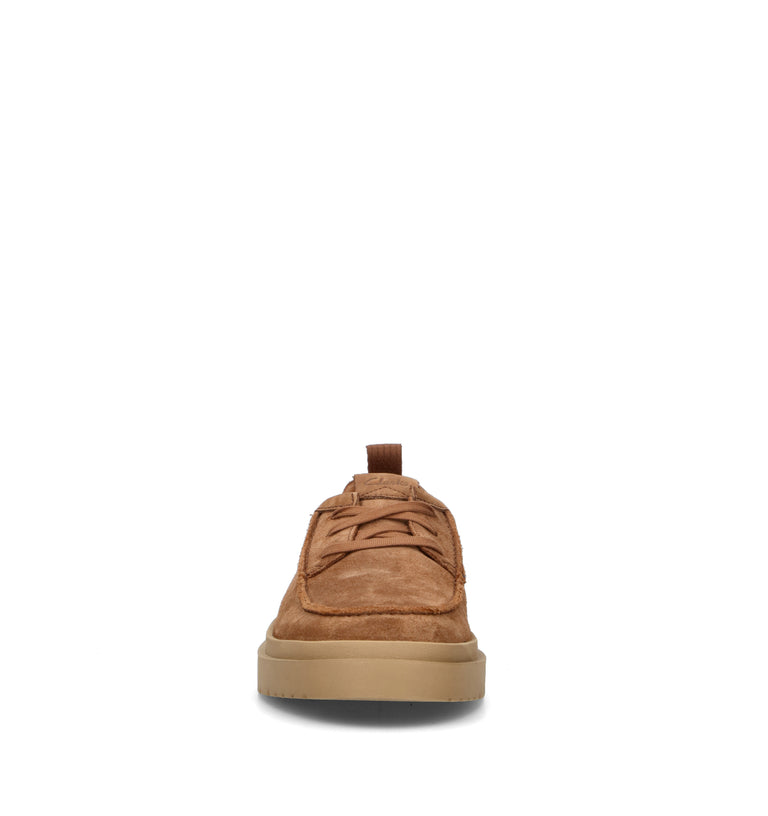 CLARKS CORE POLDEN MOC Strinagata uomo cuoio in suede