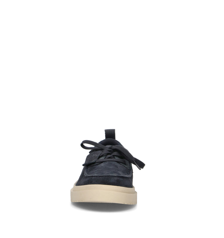 CLARKS CORE POLDEN MOC Scarpa barca uomo blu in suede