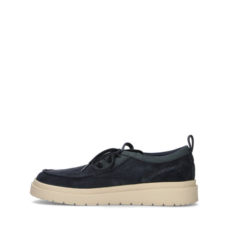 CLARKS CORE POLDEN MOC Scarpa barca uomo blu in suede