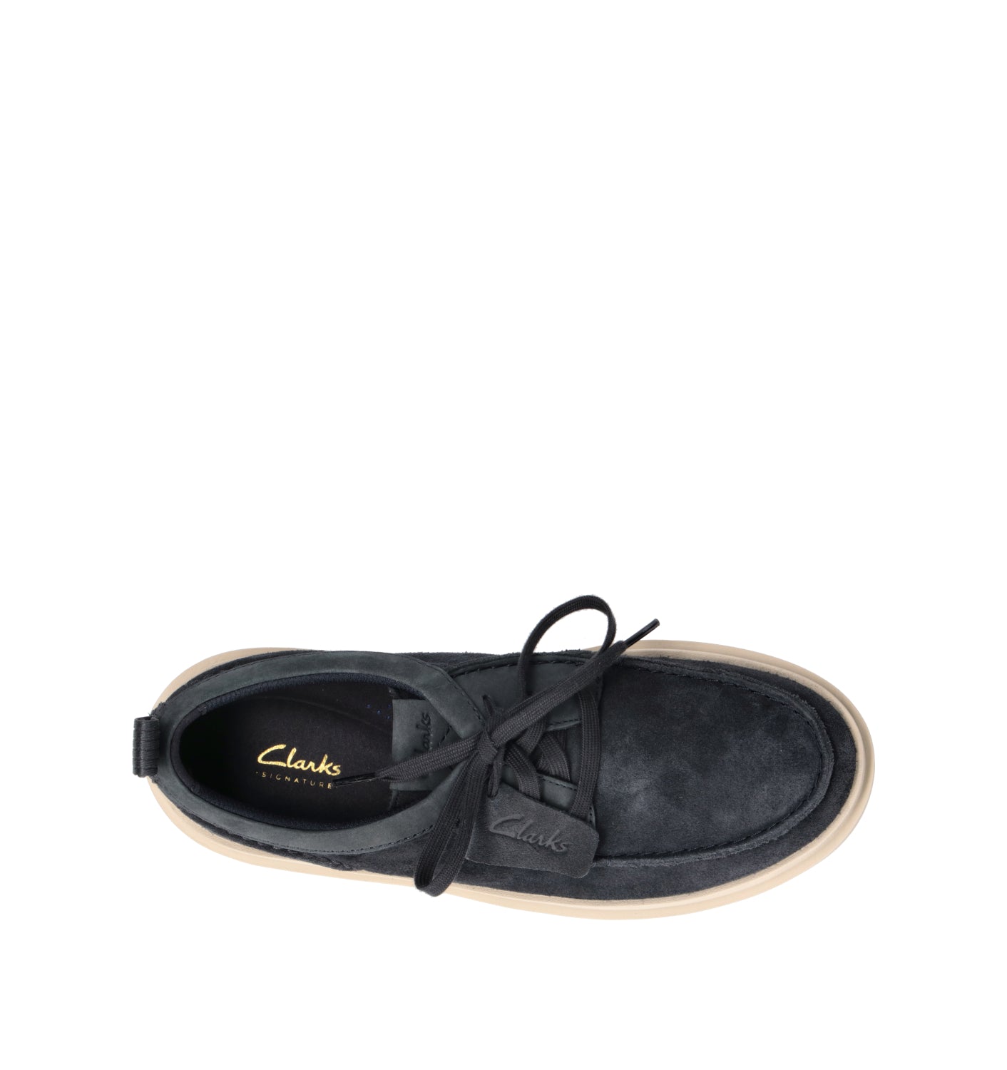 CLARKS CORE POLDEN MOC Scarpa barca uomo blu in suede