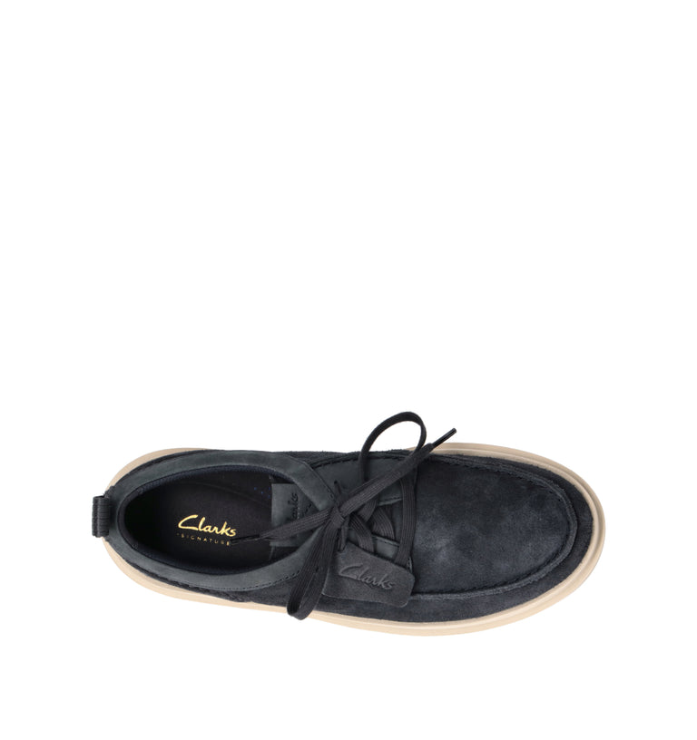 CLARKS CORE POLDEN MOC Scarpa barca uomo blu in suede