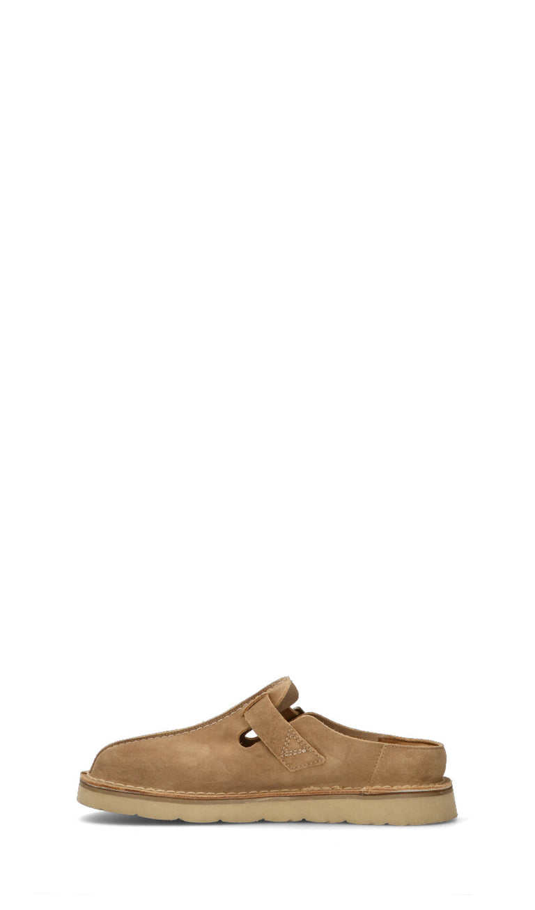 CLARKS CORE Ciabatta uomo beige in suede