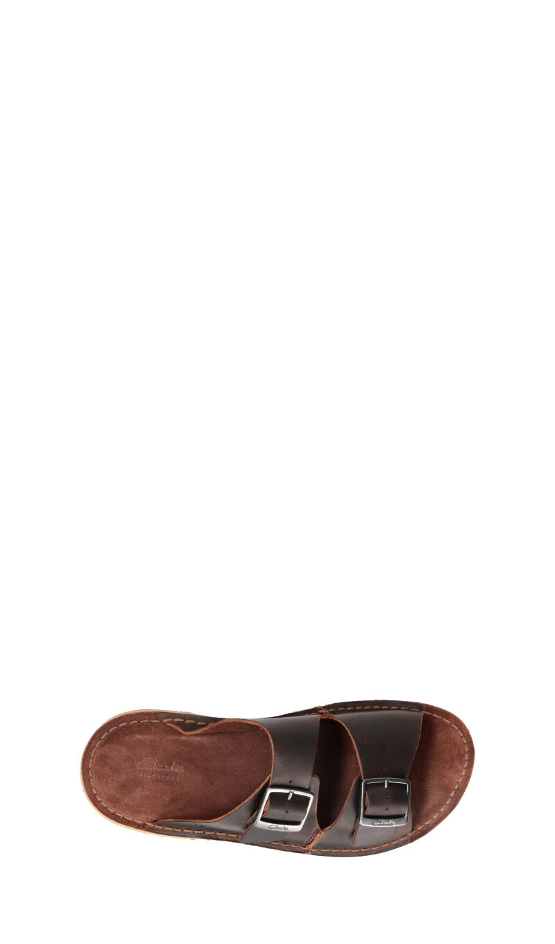 CLARKS CORE Ciabatta uomo marrone in pelle