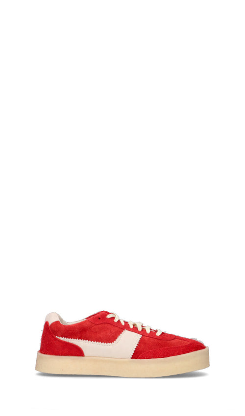 CLARKS ORIGINALS Sneaker uomo rossa in suede