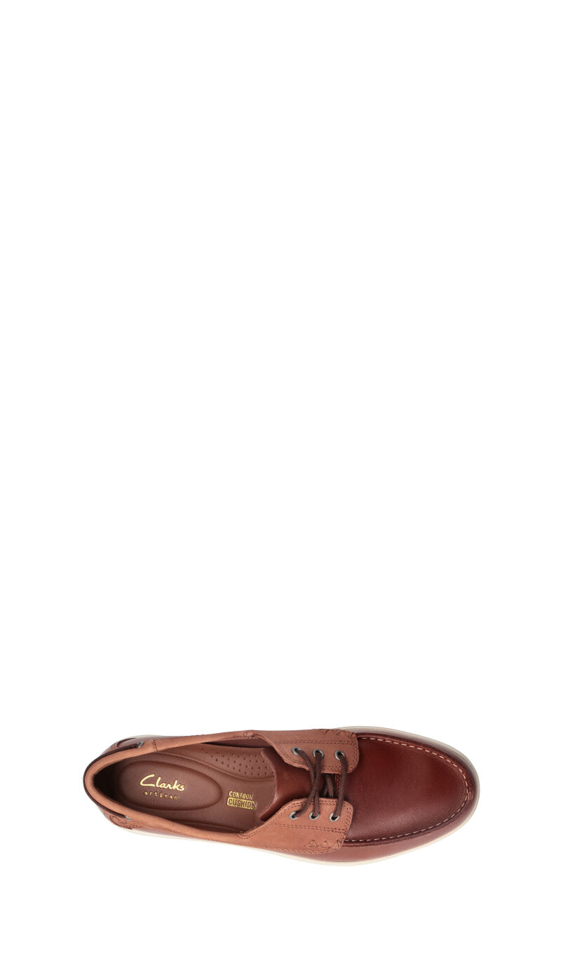 CLARKS CORE Scarpa barca uomo marrone in pelle