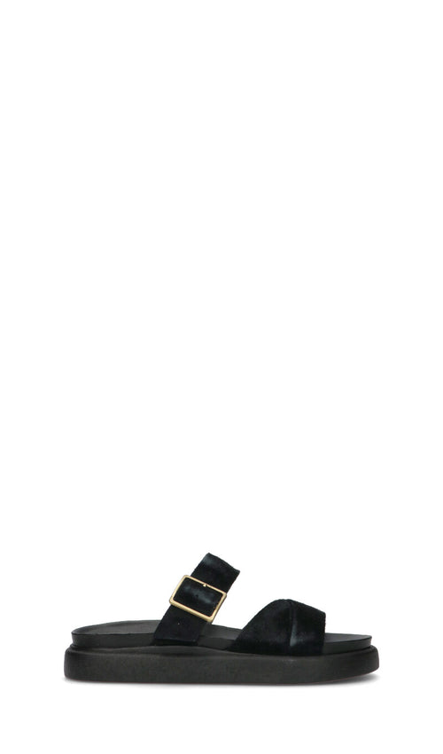 CALRKS CORE Ciabatta donna nera in suede