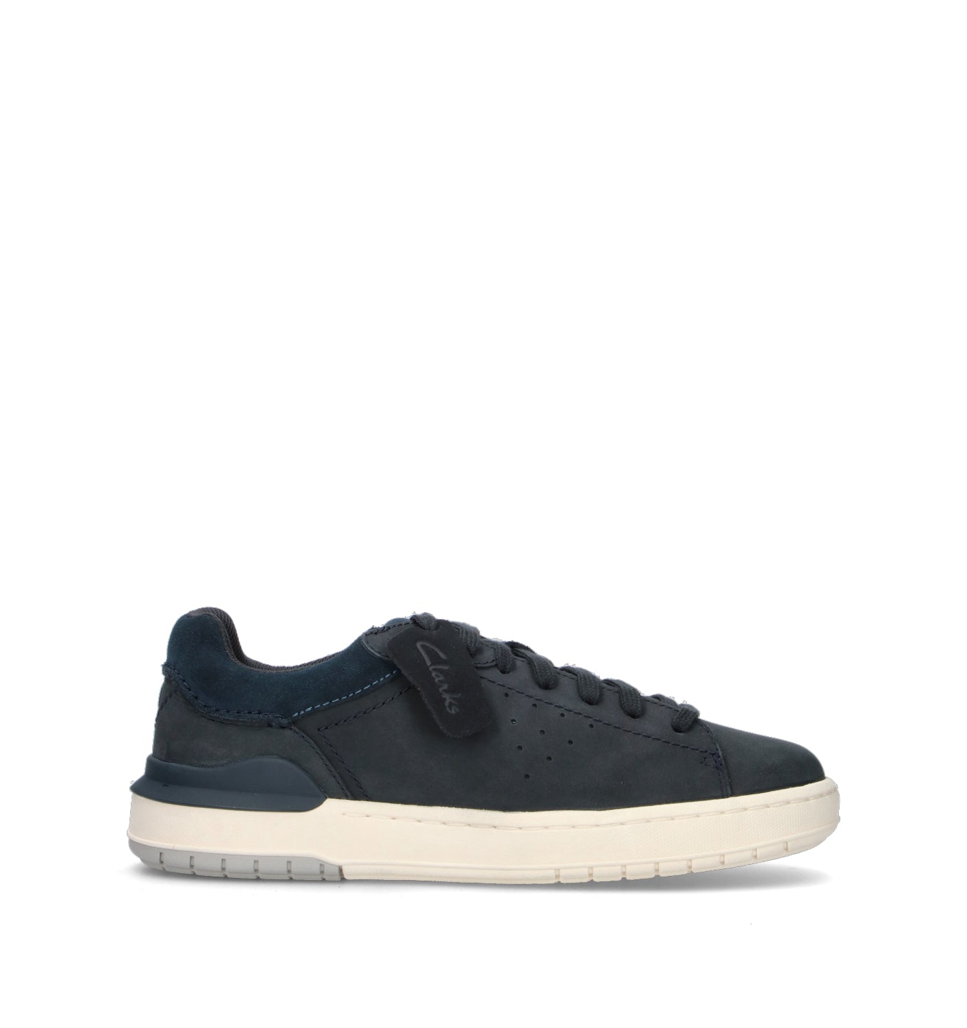 CLARKS CORE COURTLITE2 RUN Sneaker uomo blu in nabuk