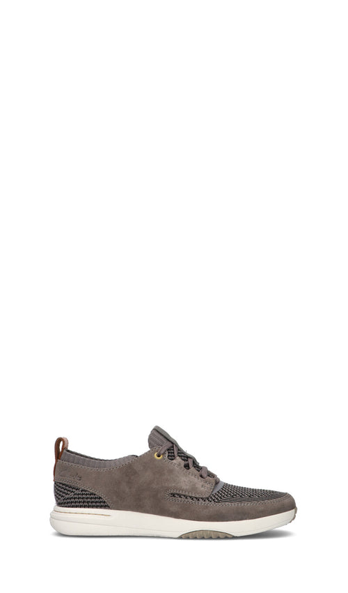 CLARKS CORE Sneaker uomo grigia in suede