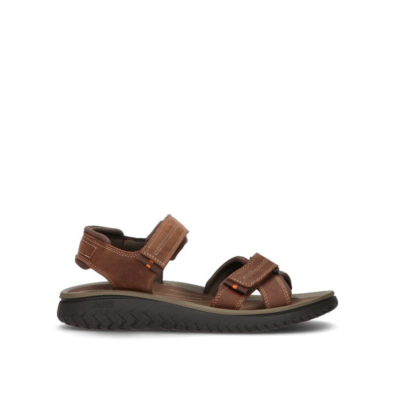 CLARKS ESSENTIALS Sandalo uomo marrone in pelle