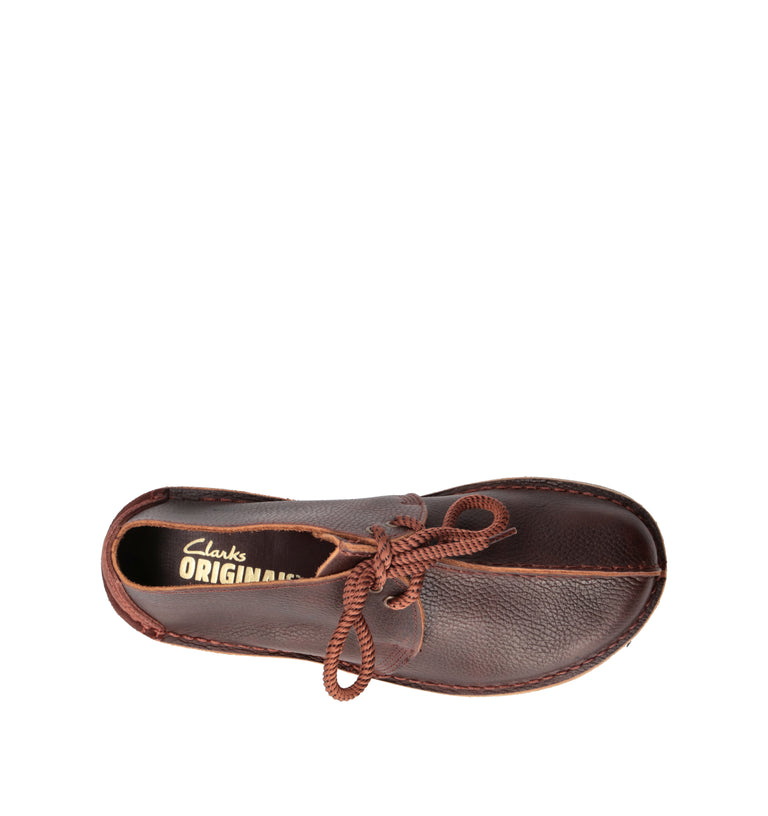CLARKS ORIGINALS TREK SCOUT Stringata uomo marrone in pelle